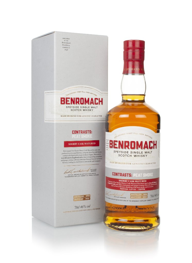ベンロマック BENROMACH CONTRASTS: PEAT SMOKE Benromach Contrasts: Peat Smoke Sherry 2012 | whisky review