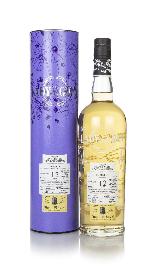 値下げTOMATIN 2008 12年 シングルモルトウイスキー 限定版 Tomatin 12 Year Old 2008 (cask 747) - Lady of the Glen (Hannah