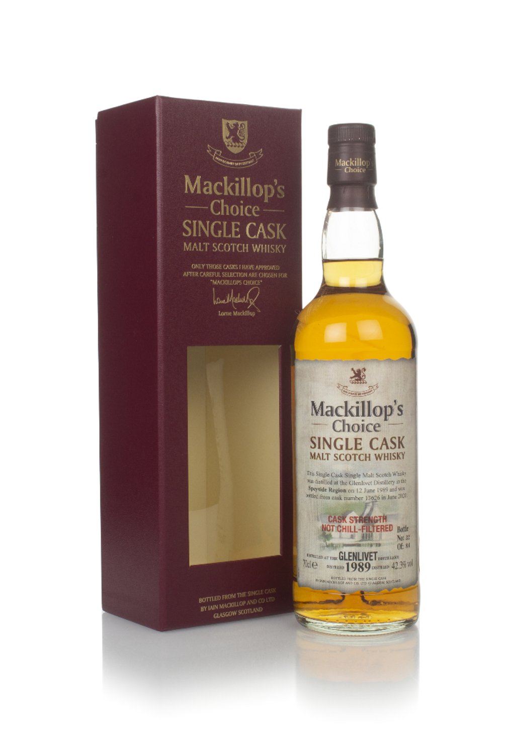 ウイスキー Mackillop's choice Glenlivet 1989 Glenallachie