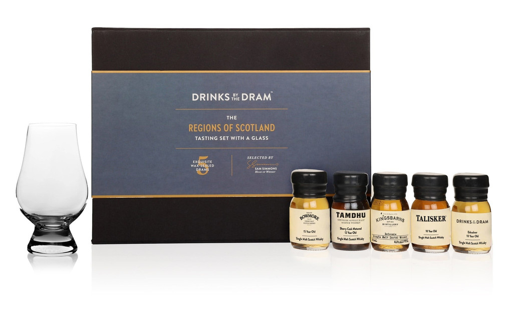 The Regions of Scotland Tasting Set with Glass 15cl | Master Of Malt