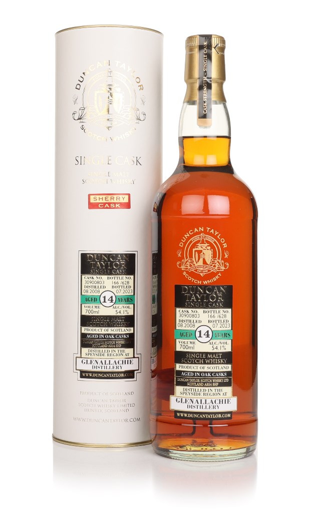 Glenallachie 14 Year Old 2008 (cask 30900803) - Single Cask