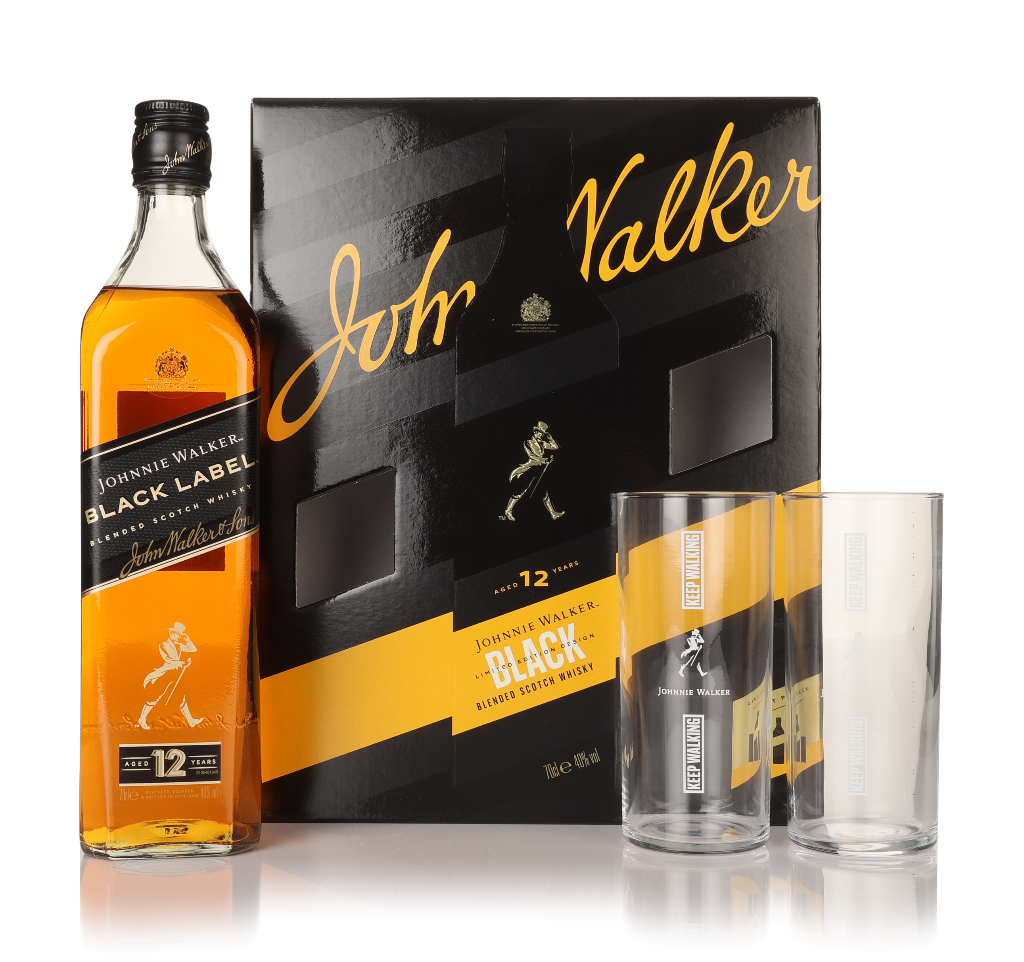 Johnnie Walker Black Label 12 Year Old with 2x Highball