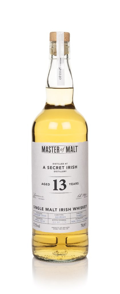 A Secret Irish Distillery 13 Year Old 2005 (Master of Malt) 70cl 70 cl / 57.5% ABV