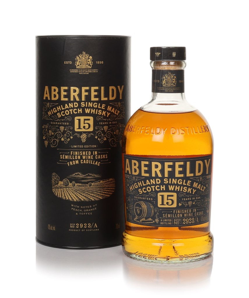 Aberfeldy 15 Year Old - Cadillac White Wine Cask Finish 70cl