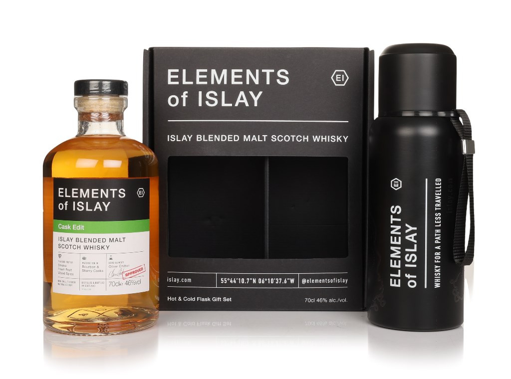 Cask Edit - Elements of Islay Gift Set with Flask 70cl Whisky