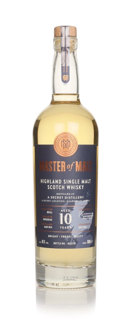 A Secret Highland Distillery 10 Year Old 2014 (Master of Malt) 70cl 70 cl / 46.1% ABV 1 Review