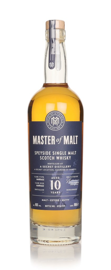 A Secret Speyside Distillery 10 Year Old (Master of Malt) 70cl 70 cl / 40% ABV
