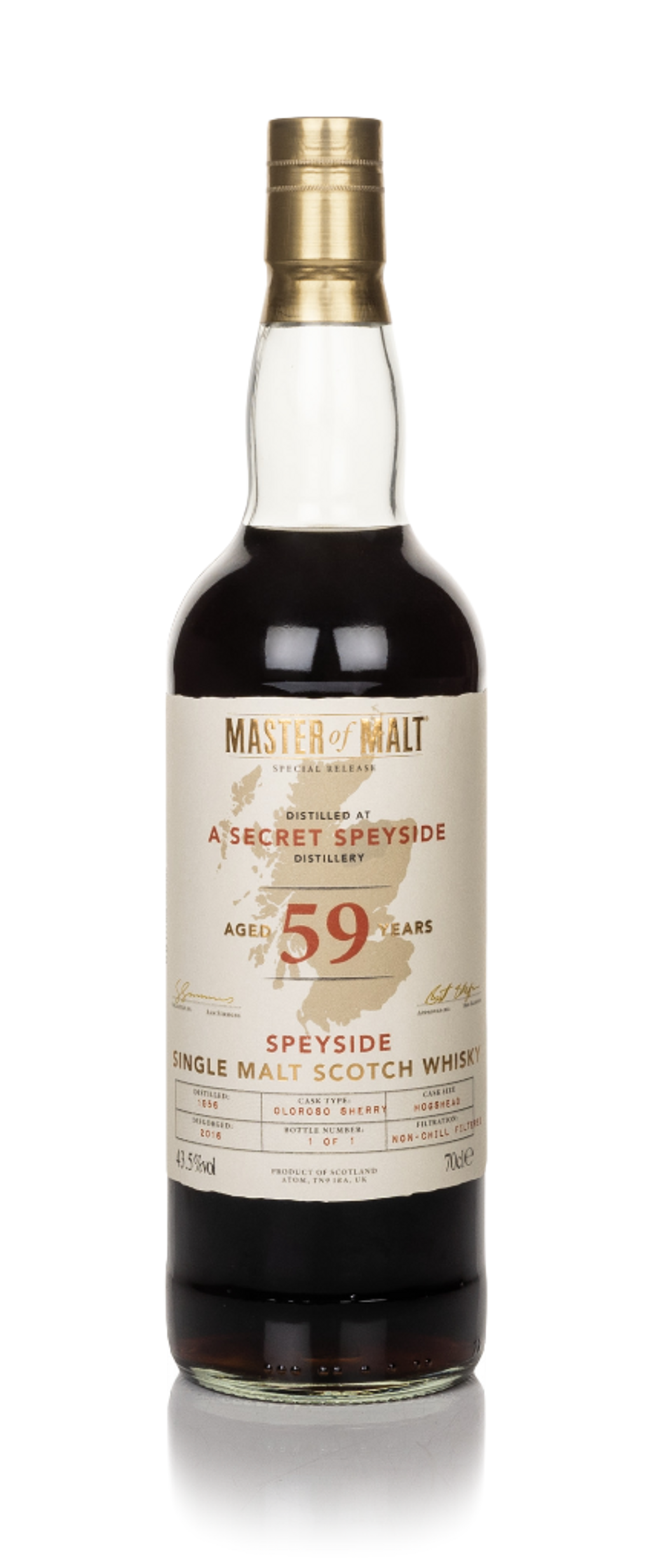 Secret Speyside Distillery 59 Year Old 1956 Competition