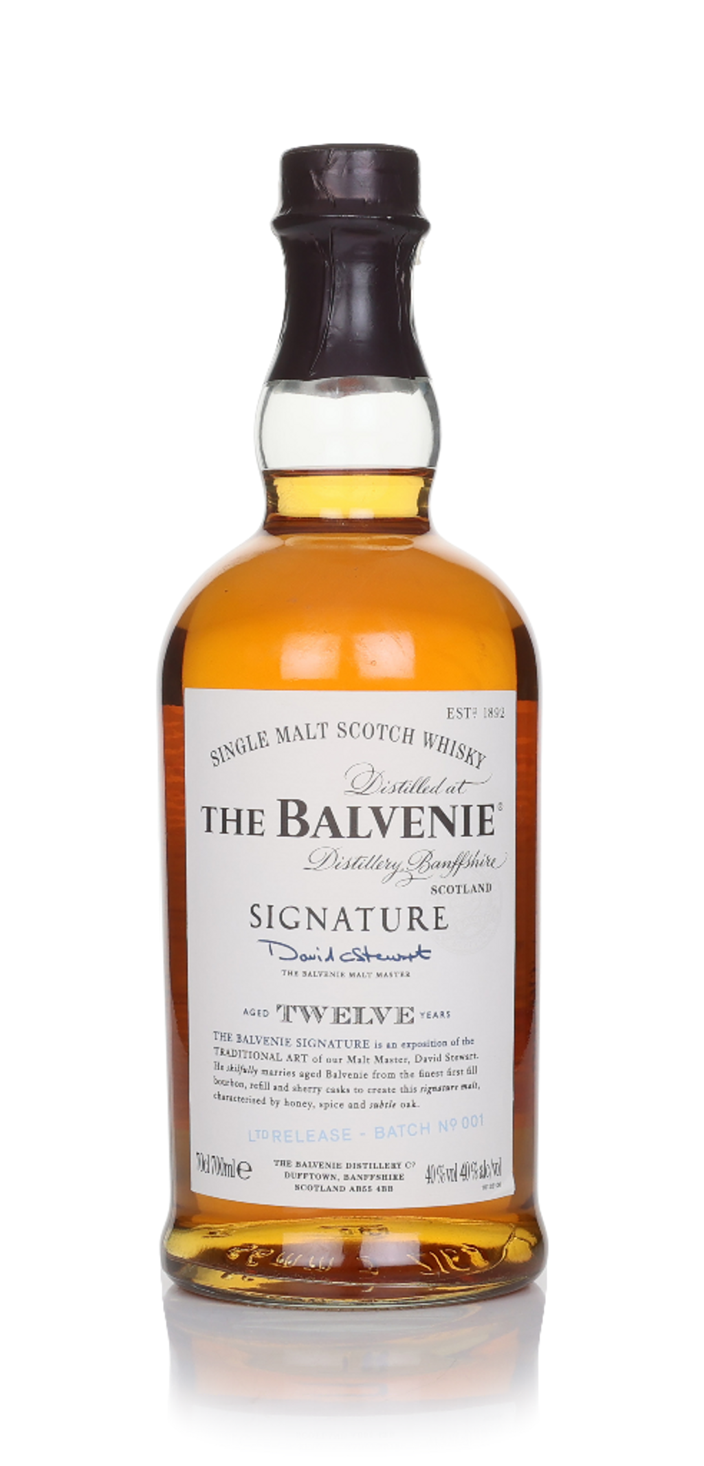 Balvenie Signature 12 Year Old Batch 001 (No Presentation