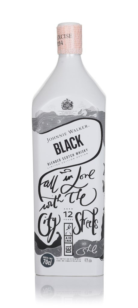 未開封 Johnnie Walker Black Label 白紋章 古酒　3本 Johnnie Walker Black Label 12 Year Old - Air Ink New Delhi Edition