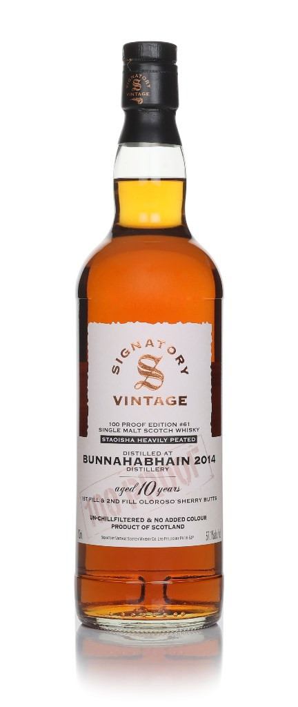 ブナハーブン SIGNATORY BUNNAHABHAIN 2014 46% Staoisha 10 Year Old 2014 - 100 Proof Edition #61 (Signatory) 70cl