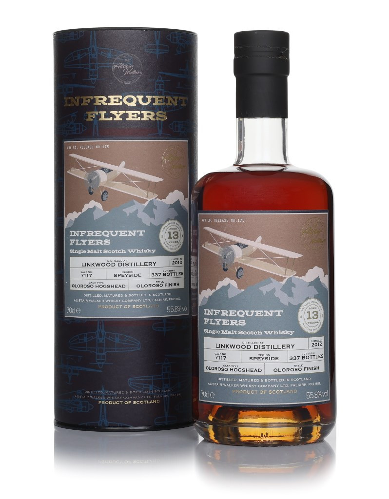 Price Drop Linkwood 13 Year Old 2012 (cask 7117) - Infrequent Flyers (Alistair Walker) 70cl 70 cl / 55.8% ABV