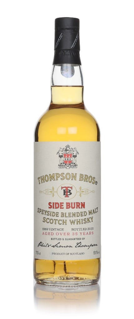 Price Drop Side Burn Blended Malt 35 Year Old 1989 (Thompson Bros.) 70cl 70 cl / 51% ABV