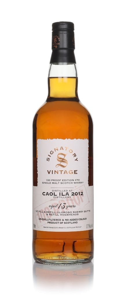 Caol Ila 13 Year Old 2012 - 100 Proof Edition #70 (Signatory) 70cl 70 cl / 57.1% ABV