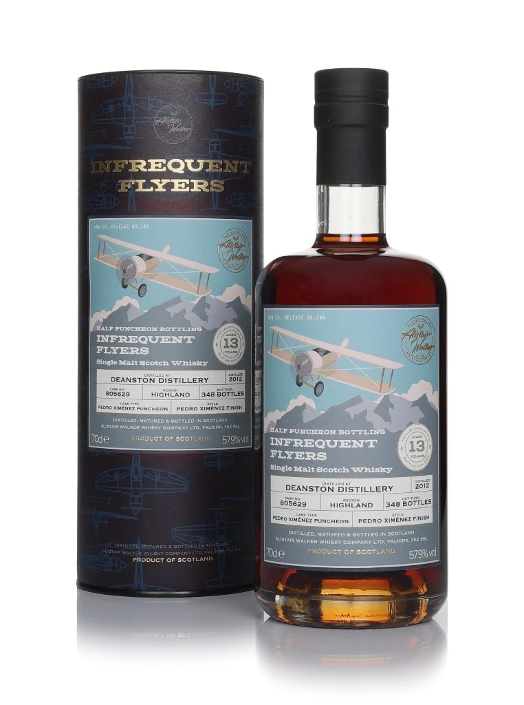 Price Drop Deanston 13 Year Old 2012 (cask 805629) - Infrequent Flyers (Alistair Walker) 70cl 70 cl / 57.9% ABV