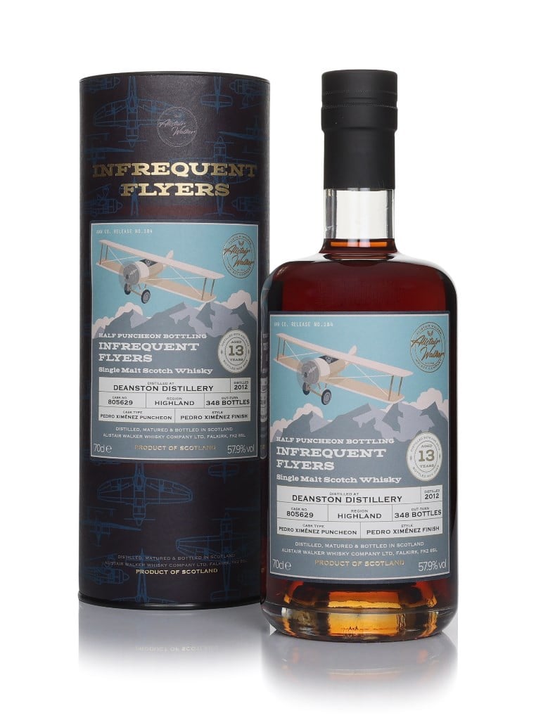 Price Drop Deanston 13 Year Old 2012 (cask 805629) - Infrequent Flyers (Alistair Walker) 70cl 70 cl / 57.9% ABV
