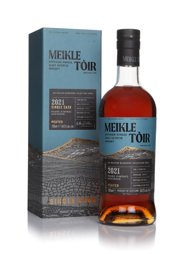 Meikle Toir 4 Year Old 2021 (Cask 9851) - Pedro Ximénez Hogshead