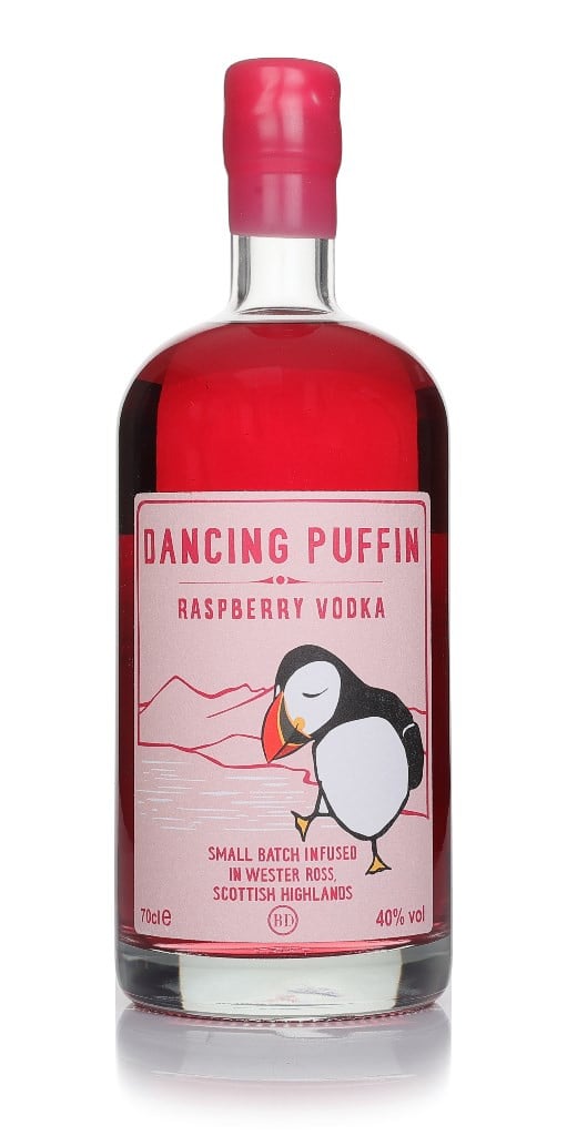Badachro Dancing Puffin Raspberry Vodka