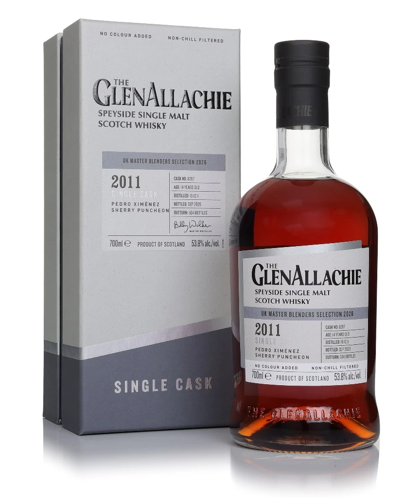 GlenAllachie 14 Year Old 2011 (cask 8287) - PX Puncheon