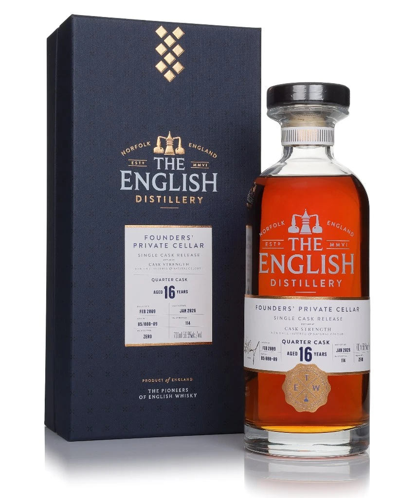 The English 16 Year Old 2009 (cask B5/080-09) Quarter Cask - Founders Private Cellar