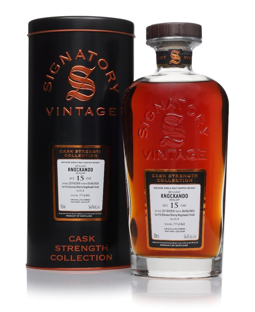 Knockando 15 Year Old 2010 (cask 6) - Cask Strength Collection (Signatory)