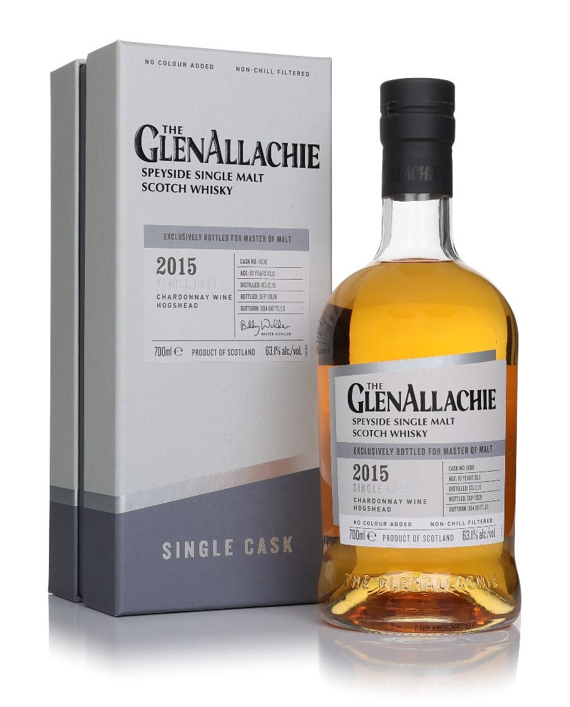 GlenAllachie 10 Year Old 2015 (cask 1800) - Chardonnay Wine Hogshead (Master of Malt Exclusive)