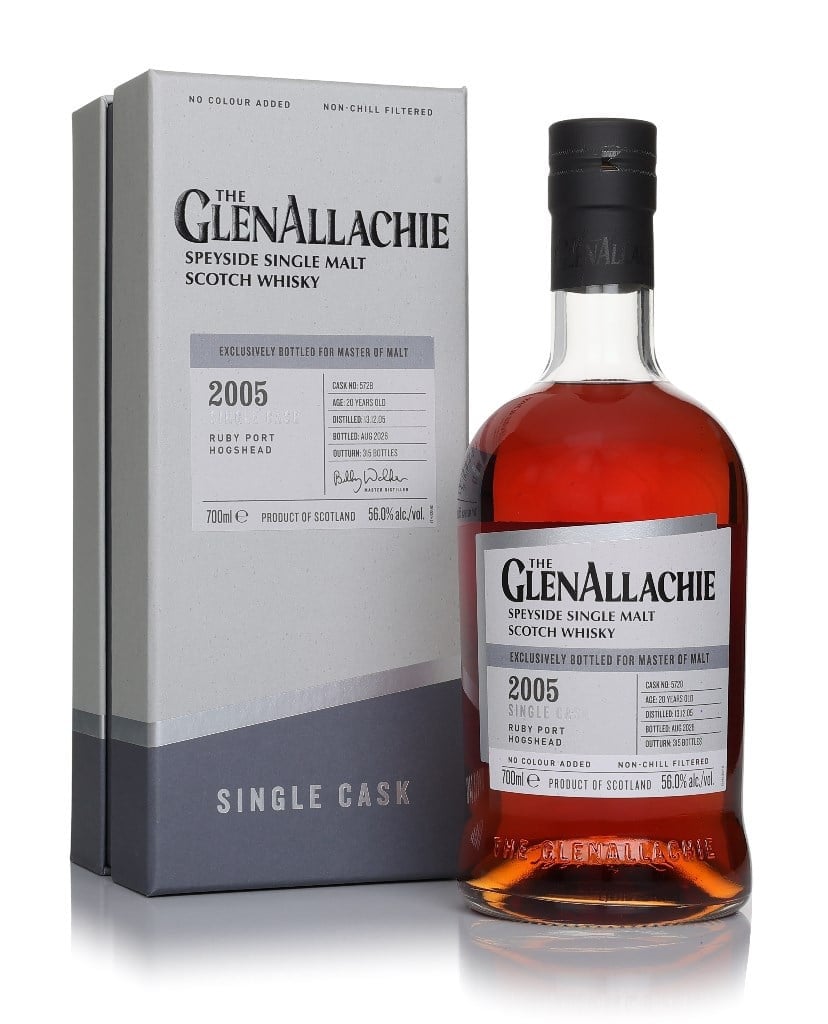 GlenAllachie 20 Year Old 2005 (cask 5728) - Ruby Port Hogshead (Master of Malt Exclusive)