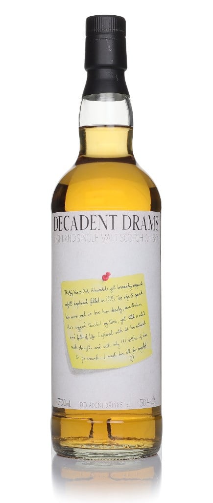 Highland Single Malt 30 Year Old 1995 - Decadent Drams Love Letters (Decadent Drinks)