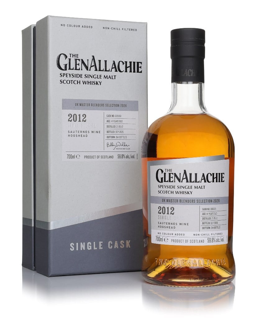 GlenAllachie 14 Year Old 2012 (cask 805561) - Sauternes Wine Hogshead
