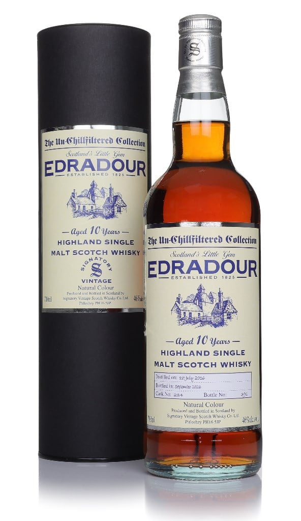 Edradour 10 Year Old 2016 - The Un-Chillfiltered Collection (Signatory)