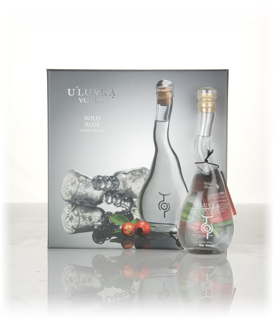 U'Luvka Wild Rose Gift Box with 2x Glasses (10cl)