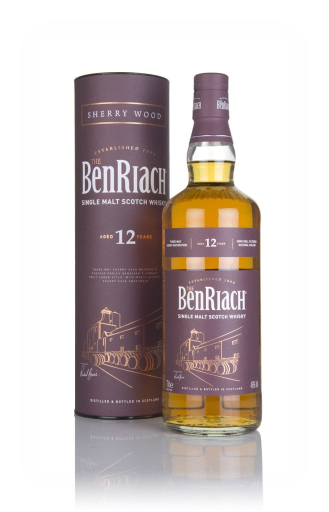 BenRiach 12 Year Old - Sherry Wood 70cl Whisky | Master Of Malt