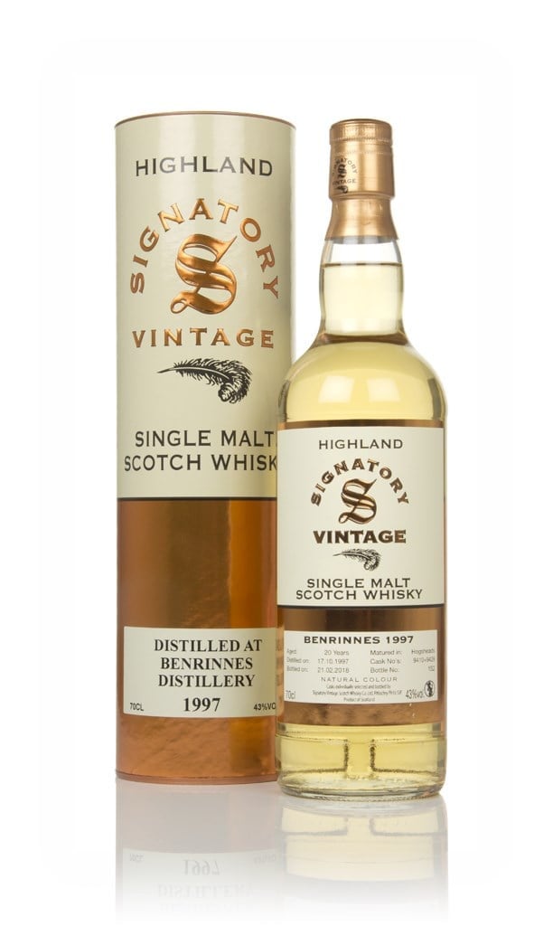 Benrinnes 20 Year Old 1997 (casks 9410 & 9428) - Signatory 70cl