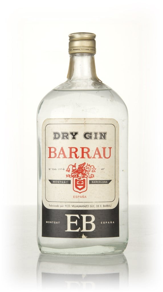 Barrau Dry Gin (1L) - 1970s 100cl