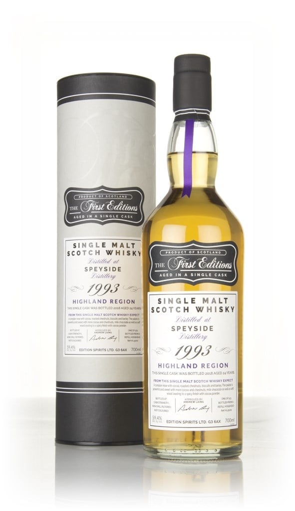 Speyside 24 Year Old 1993 (cask 15001) - The First Editions (Hunter Laing) 70cl
