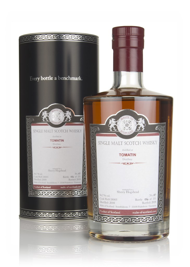 Tomatin 2008 (bottled 2018) (cask 18005) - Malts of Scotland 70cl