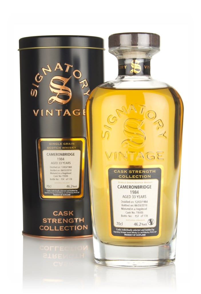 Cameronbridge 33 Year Old 1984 (cask 19306) - Cask Strength Collection (Signatory) 70cl