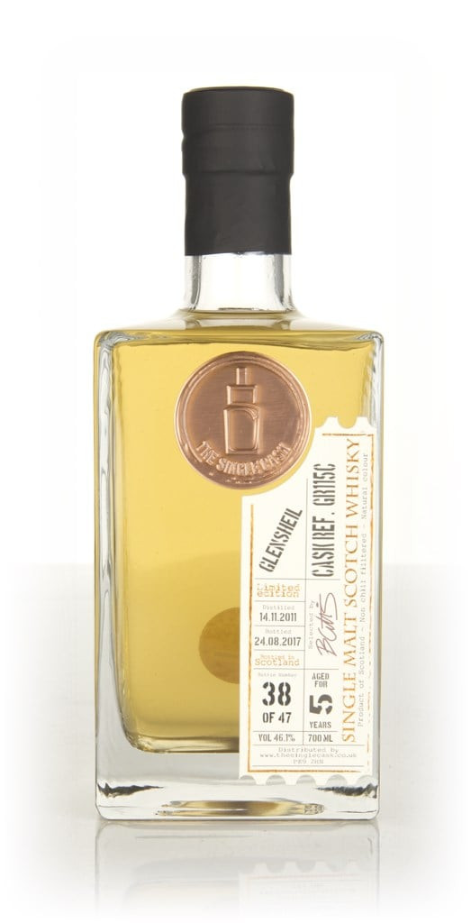 Glensheil 5 Year Old 2011 (cask GR115C) - The Single Cask 70cl