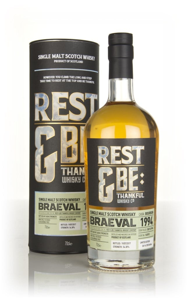 Braeval 22 Year Old 1994 (cask 165593) (Rest & Be Thankful) 70cl