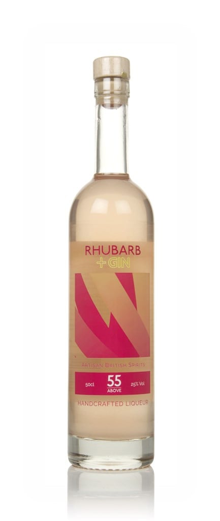 55 Above Rhubarb Gin Liqueur 50cl