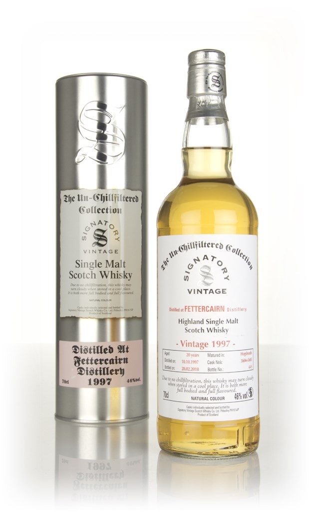 Fettercairn 20 Year Old 1997 (casks 5604 & 5605) - Un-Chillfiltered Collection (Signatory) 70cl