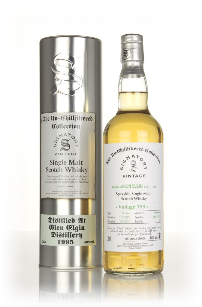 Glen Elgin 21 Year Old 1995 (cask 3259 & 3262) - Un-Chillfiltered Collection (Signatory) 70cl