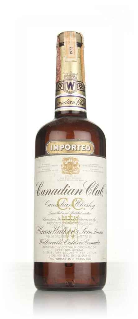 Canadian Club 6 Year Old Whisky (40%) - 1973 75cl