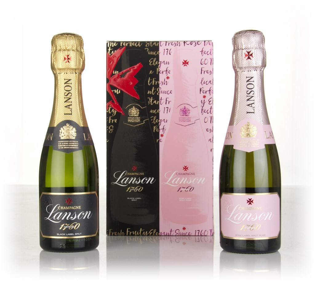 Lanson Black & Rosé Twinset (2 x 20cl) 40cl