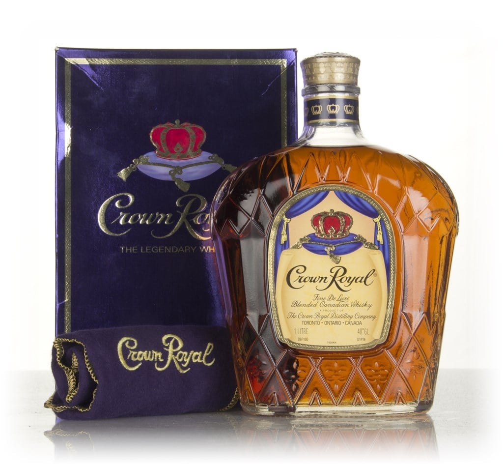 Crown Royal Canadian Whisky (1L) - 1980s 100cl