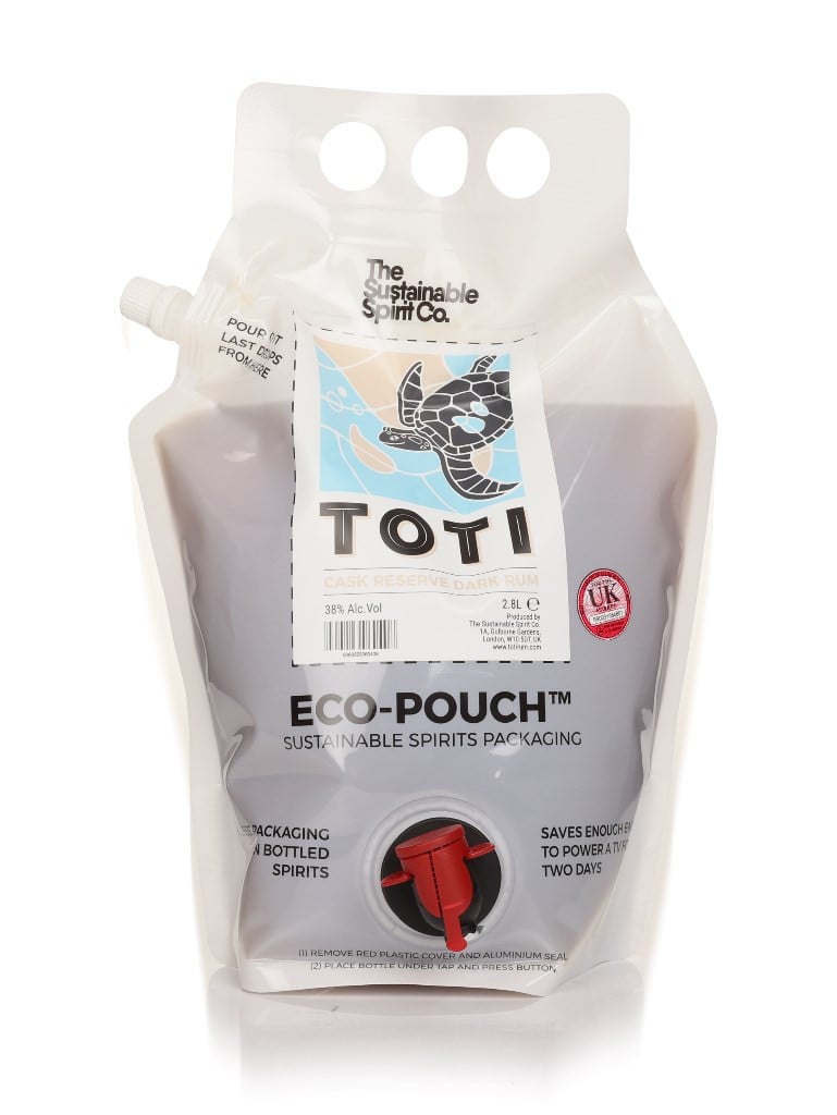 Toti Dark Rum Eco-Pouch (The Sustainable Spirit Co.)