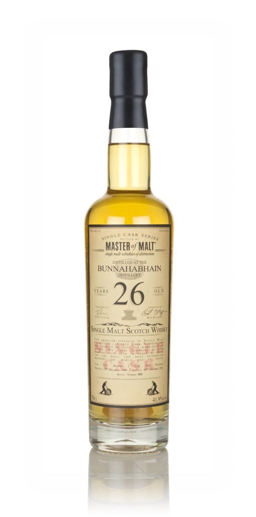 Bunnahabhain 26 Year Old 1989 - Single Cask (Master of Malt) 70cl
