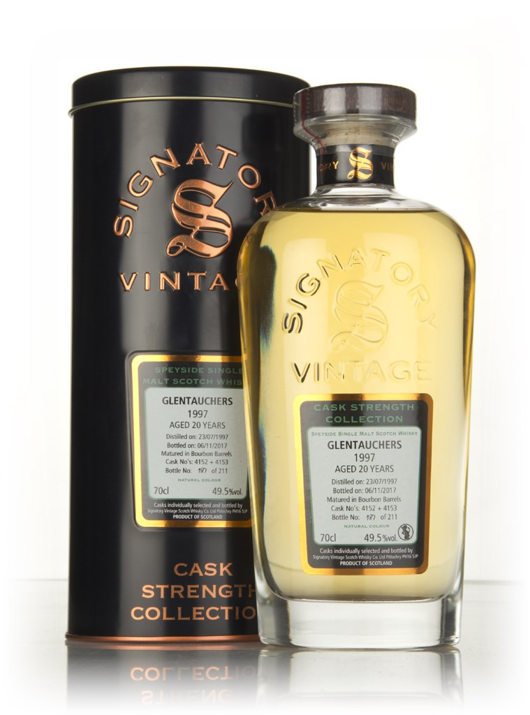 Glentauchers 20 Year Old 1997 (cask 4152 & 4153) - Cask Strength Collection (Signatory) 70cl