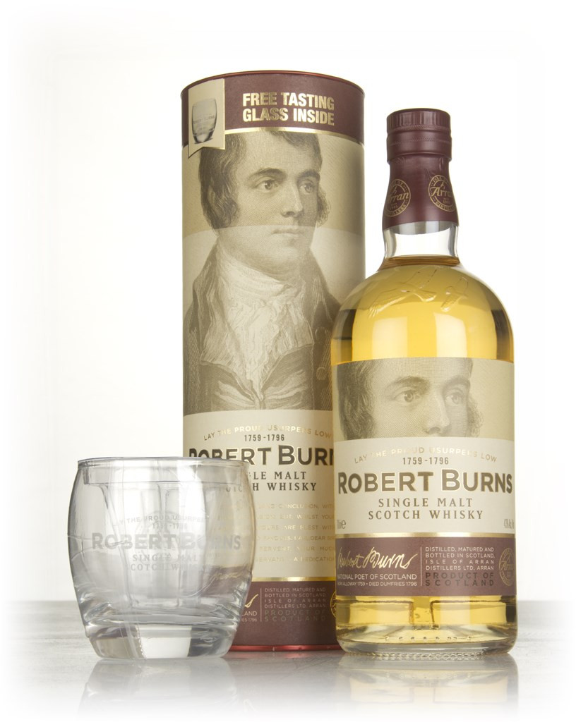 Robert Burns Single Malt Gift Set with Glass 70cl