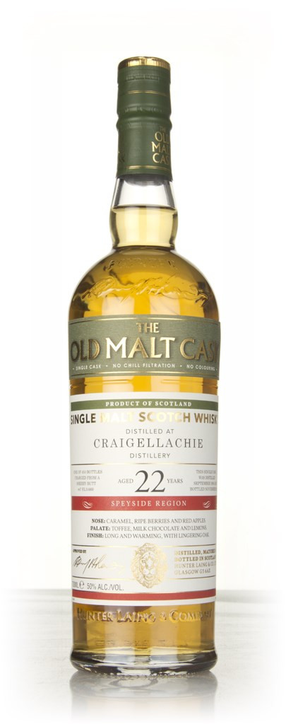 Craigellachie 22 Year Old 1995 (cask 14460) - Old Malt Cask (Hunter Laing) 70cl